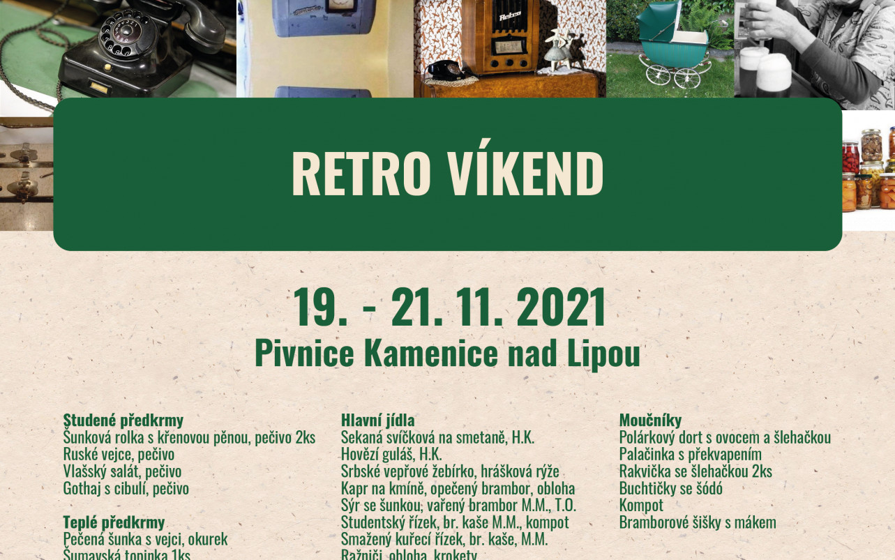 RETRO víkend 19. - 21. 11. 2021