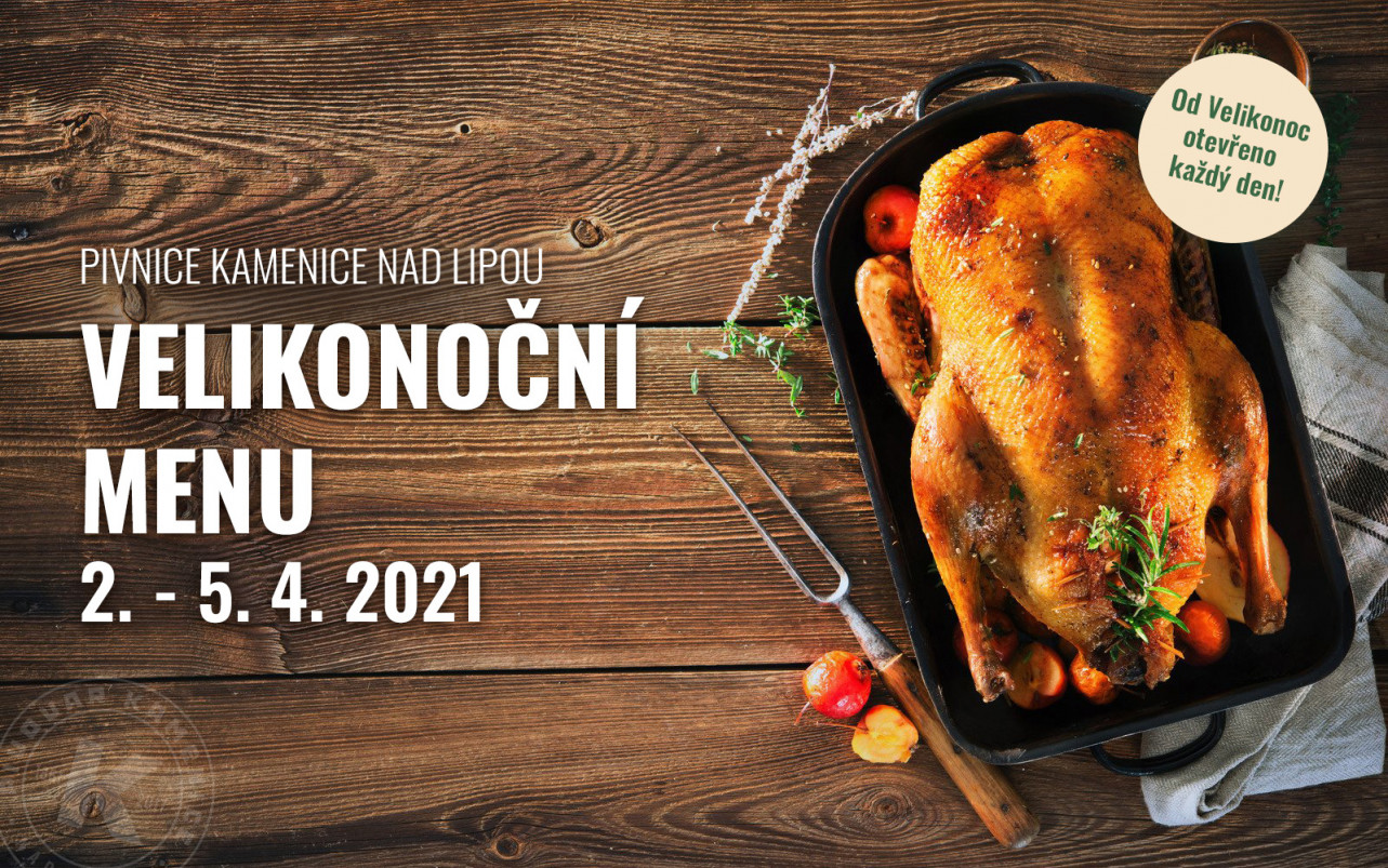 Velikonoční menu z okénka 2. - 5. 4. 2021